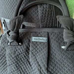 Vera Bradley Quilted Hadley Backpack and NWT Hadley Satchel in Black 🖤🖤 SET